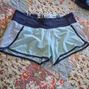 lululemon Run Times Short Aquamarine Cool Breeze/Cadet Blue